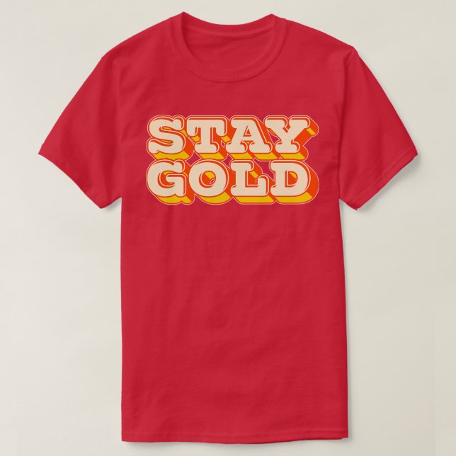 T-shirt Restez Gold 1 (Design devant)