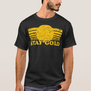 T-shirt Restez Gold Ponyboy Outsiders Réserver Film Novel 