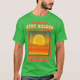 T-shirt Restez Golden Shady Pines Retraite Maison 1985