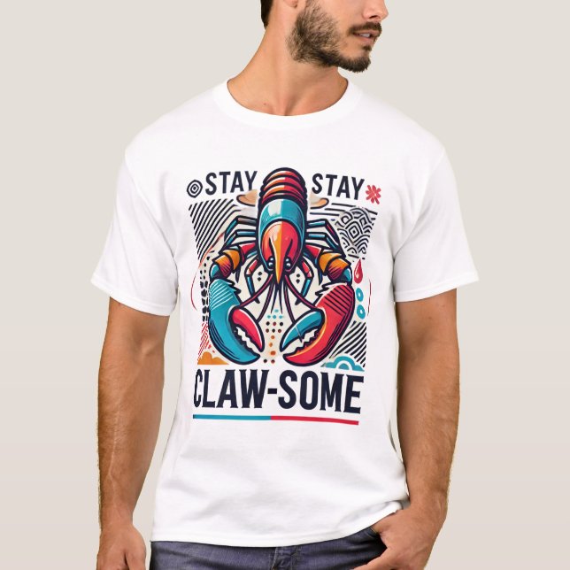 T-shirt Restez griffez du homard  (Devant)
