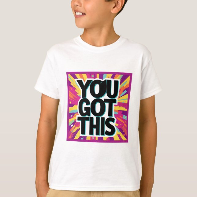 T-shirt Restez inspiré - Motivation et mise à niveau (Devant)