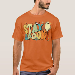 T-shirt Restez mignon fantôme effrayant Halloween drôle mè