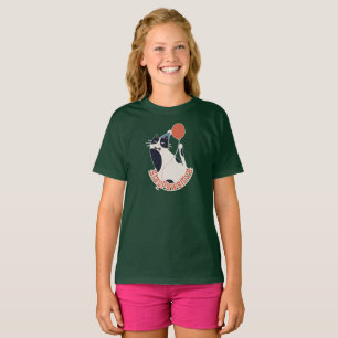 T-shirt Restez Positifs Enfants Chat Tuxedo Vert Forêt Pro