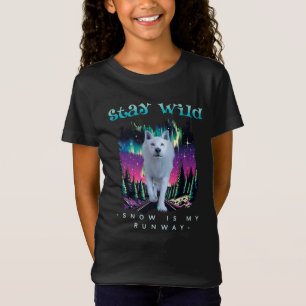 T-Shirt Restez sauvage Loup de l'Arctique