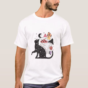 T-shirt Restez sauvage Lune Enfant Chat