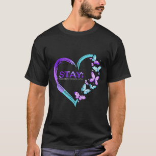 T-shirt Restez sensibilisé au suicide Demain aura besoin d