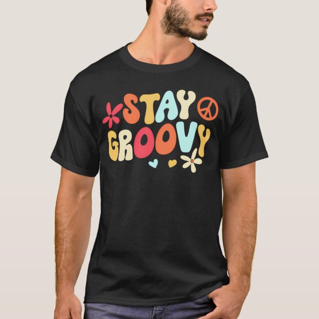 T-shirt Restez Super Hippie (Devant)