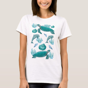 T-shirt Restez Tee Salé Vibe Océanique Esthétique
