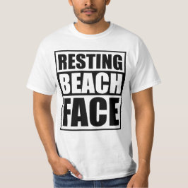 T-shirt Resting Beach Face Relaxed and Witty Summer Vibes 