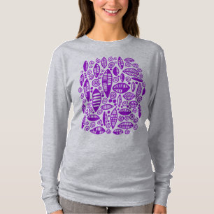 T-shirt Résumé 100813 - Pourpre
