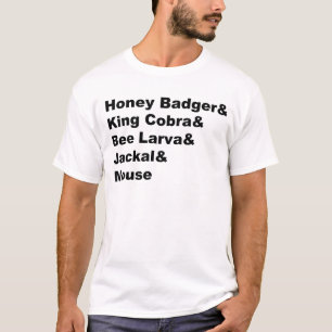 T-shirt Résumé de blaireau de miel