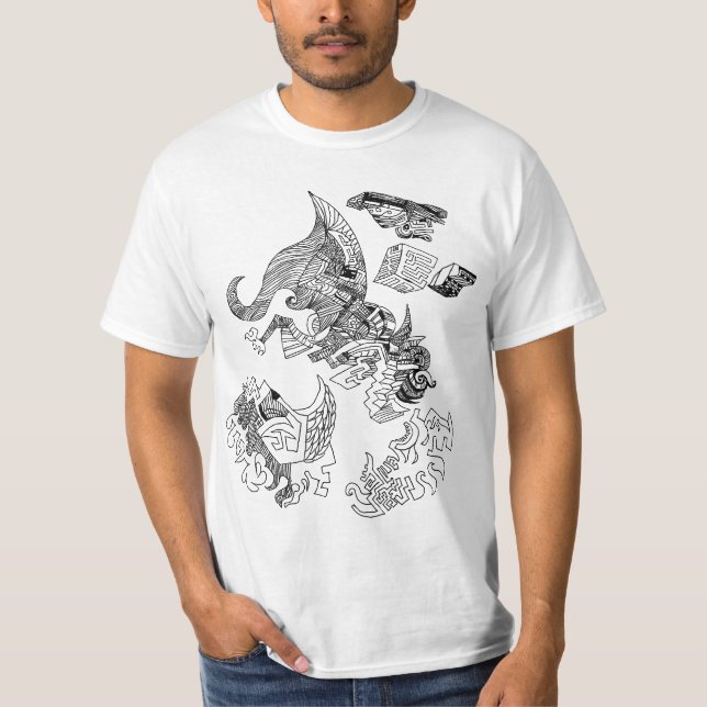 T-shirt Résumé tiré (Devant)