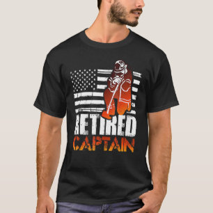 T-shirt Retired American Firefighter Captain Retirement