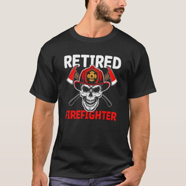 T-shirt Retired Firefighter (Devant)
