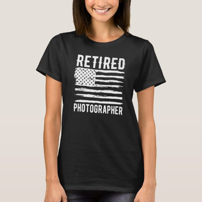 T-shirt Retired Photographer Assistant Profession American (Devant)