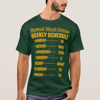 T-shirt Retired Truck Driver Trucker Retirement2426