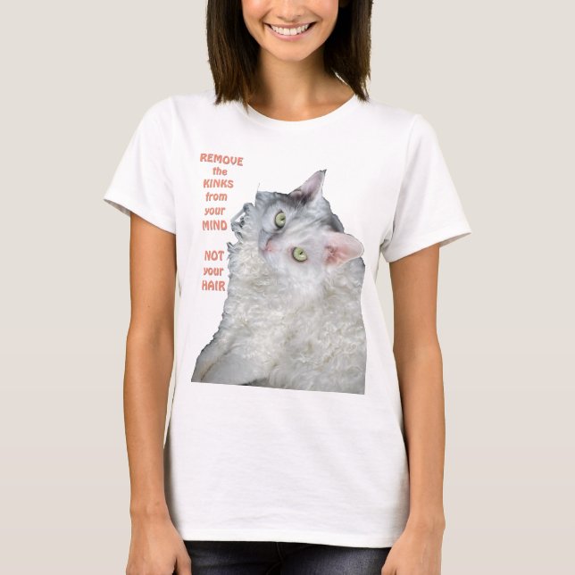 T-shirt Retirer les trucs de votre esprit, pas vos cheveux (Devant)
