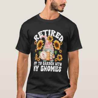 T-shirt Retiret Coudre Maman Gnome Pour Grand-Mère Retrait
