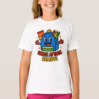 T-shirt Retour à la conception du sac à dos à l'école