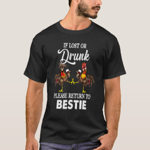 T-shirt Retour à la dinde de poulet Bestie Thanksgiving