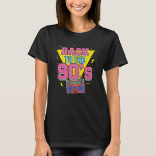 T-shirt Retour À La Musique 1990 Disco Retro Party Vint