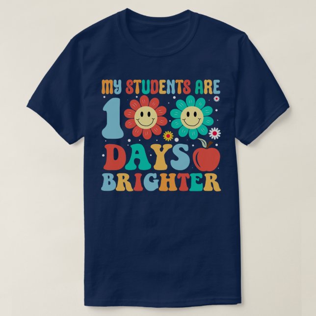T-shirt Retour À L'École 100 Jour De L'École (225) (Design devant)