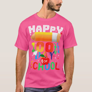 T-shirt Retour À L'École 100 Jour De L'École (311)