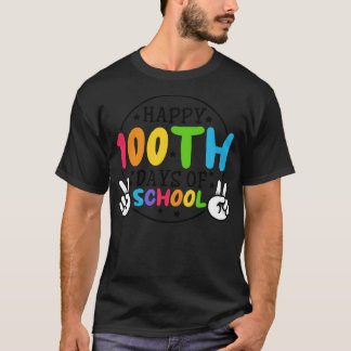 T-shirt Retour À L'École 100 Jour De L'École (356)