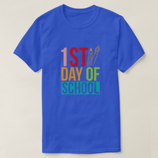 T-shirt Retour à l'école-1er jour de l'école (Design devant)