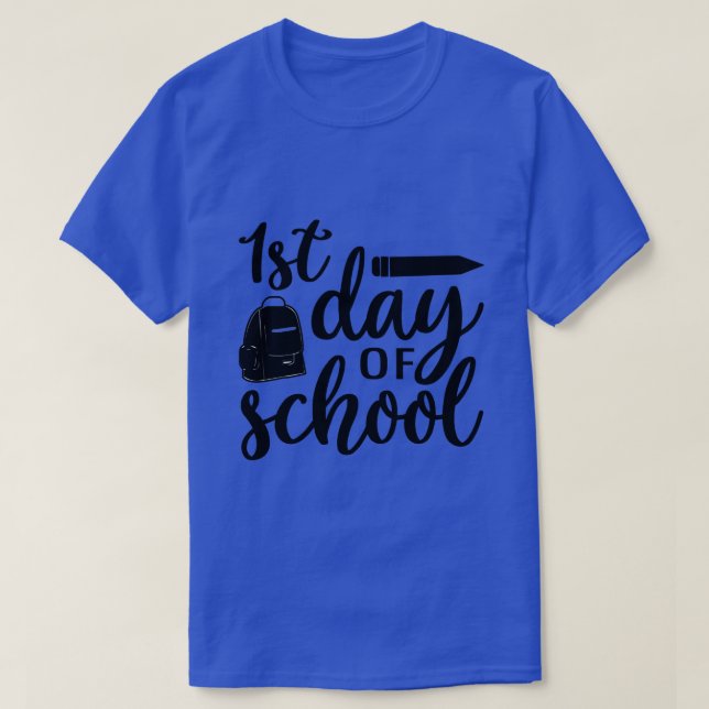T-shirt Retour à l'école - 1er jour de l'école (2) (Design devant)