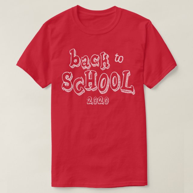 T-shirt Retour À L'École 2020 4 (Design devant)
