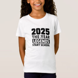 T-Shirt Retour à l'école 2025 l'année les légendes commenc