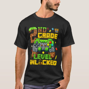 T-shirt Retour à l'école 2e année Gamer Premier jour de de