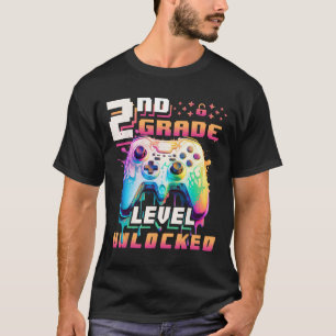 T-shirt Retour à l'école 2e année garçons joueur premier j