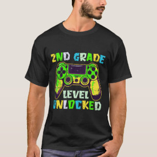 T-shirt Retour à l'école 2e année garçons joueur premier j