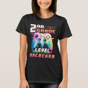 T-shirt Retour à l'école 2e année garçons joueur premier j