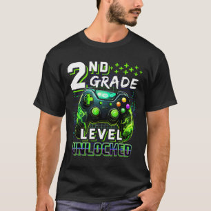T-shirt Retour à l'école 2e année garçons joueur premier j