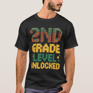 T-shirt Retour à l'école 2e année garçons joueur premier j
