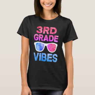 T-shirt Retour à l'école 3e année Vibes Premier jour Ensei