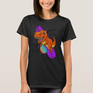 T-shirt Retour À L'École 4E Année Dinosaure Rex Pop It Fid