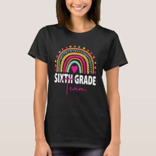 T-shirt Retour À L'École 6e 6e Année Équipe Premier Jour E