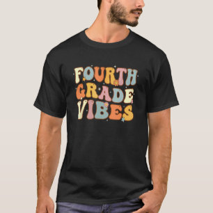 T-shirt Retour à l'école ambiance quatrième année élève en