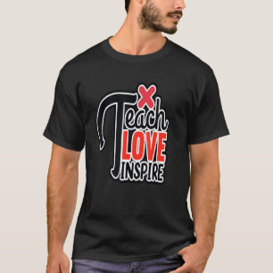 T-shirt Retour À L'École Apprendre L'Amour Inspirer 5