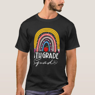 T-shirt Retour À L'École Arc-en-ciel 6e Escadron de 6e ann