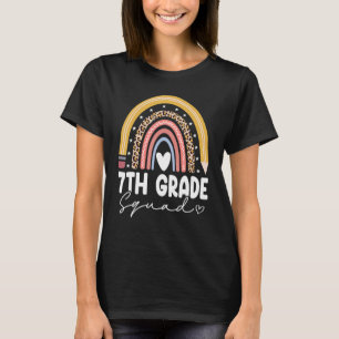 T-shirt Retour à l'école Arc-en-ciel 7e Septième Classe Éq