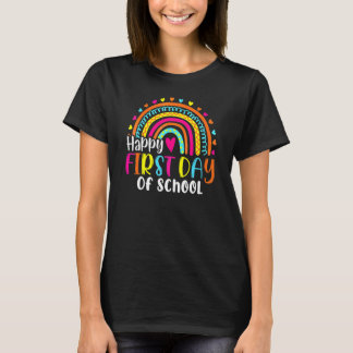 T-shirt Retour à l'école Arc-en-ciel Premier jour de mater