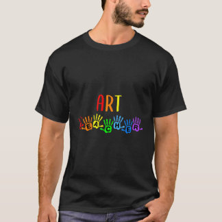 T-shirt Retour À L'École Art Empreintes De L'Enseignant