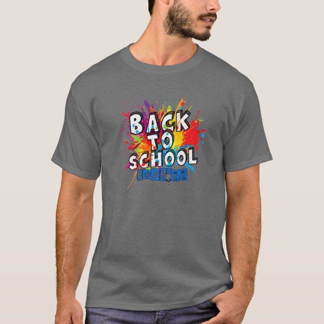 T-shirt Retour À L'École Bash 2022 Tie Dye Bonne Première  (Devant)