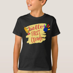 T-shirt Retour à l'école - Bonjour première année