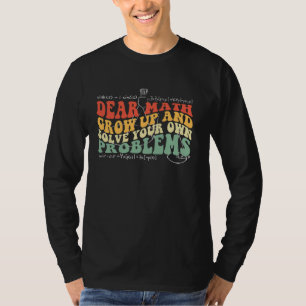 T-shirt Retour à l'école Citation mathématique pour filles